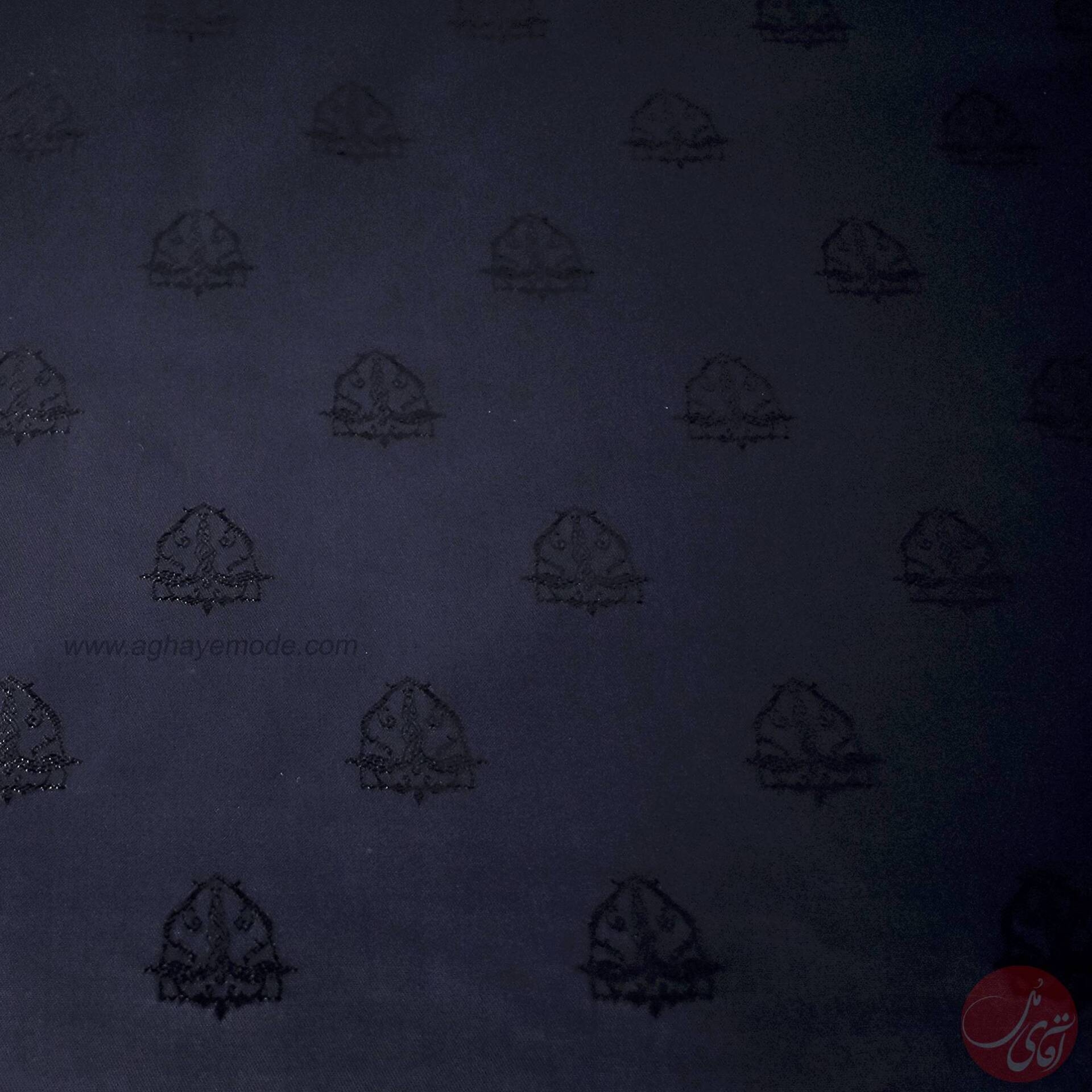  آستری سرمه ای طرحدار 