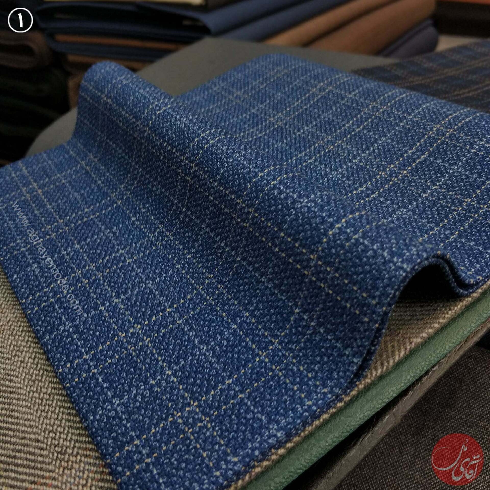  فاستونی چهارخانه سرمه ای 