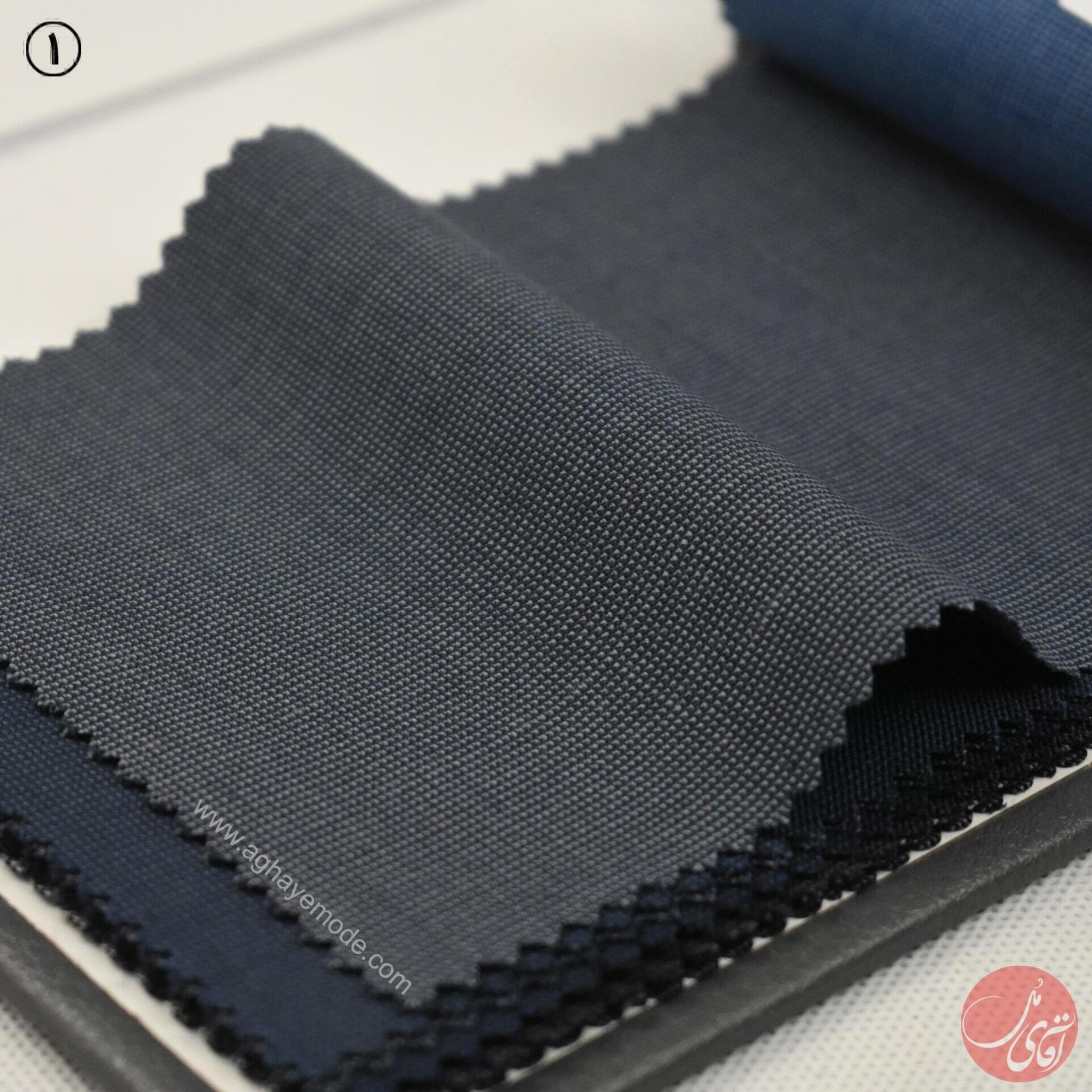  پارچه فاستونی رنگ آبی نفتی 