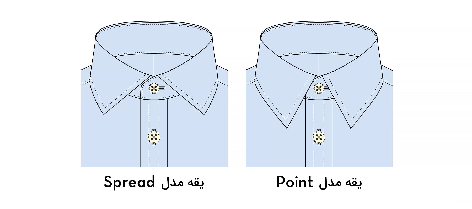 مدل های اصلی یقه پیراهن